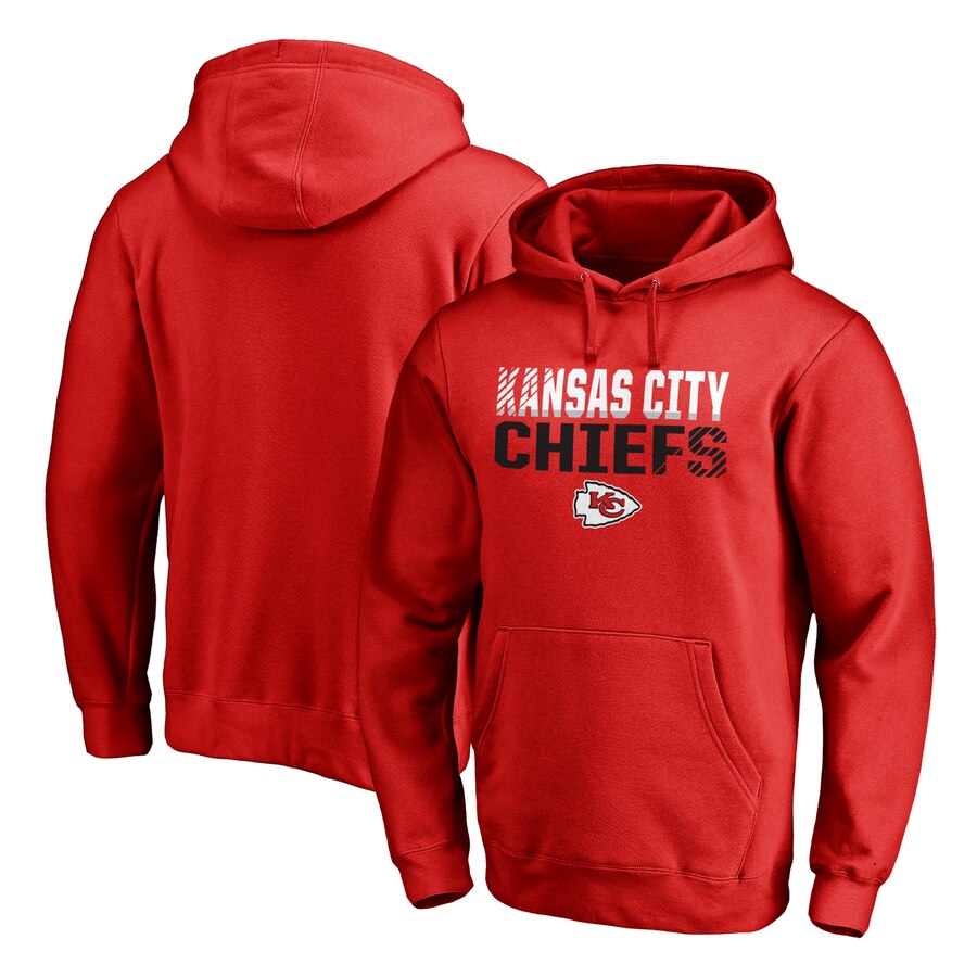 Men Kansas City Chiefs NFL Pro Line by Fanatics Branded Iconic Collection Fade Out Pullover Hoodie Red->kansas city chiefs->NFL Jersey